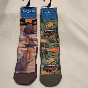 2 Pair Socks, creative designs, super soft